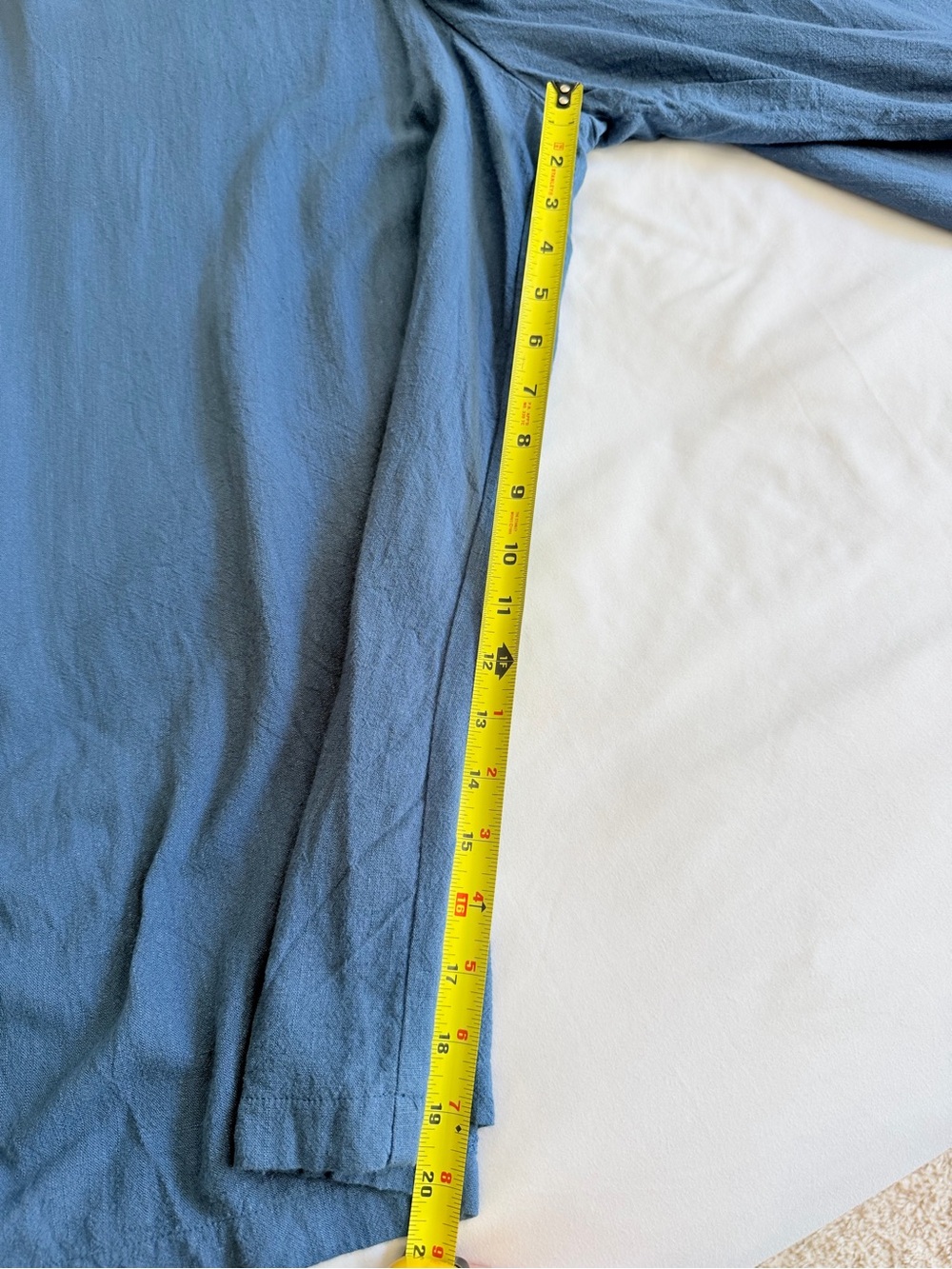 NATURAL LIFE Deep V Wide-Leg Jumpsuit in Denim Blue - Picture 16 of 16
